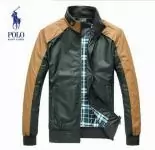 veste polo hommes nouveau pas cher style tirette mode vert brun